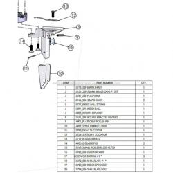 Dillon 14280 Ensemble de support de rouleau pour RL550