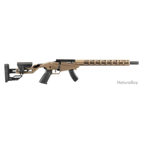 CARABINE RUGER PRECISION RIMFIRE TAN 22LR 46CM 10 COUPS FILETE