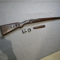 bois,crosse carabine MAUSER 98K ww2