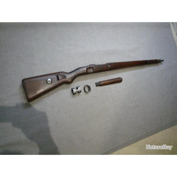 bois,crosse carabine MAUSER 98K ww2