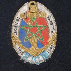 INSIGNE (PATCH) REGIMENT INFANTERIE COLONIALE MAROC-RICM FRENCH PATCH 1916-1944-EPOQUE 1950