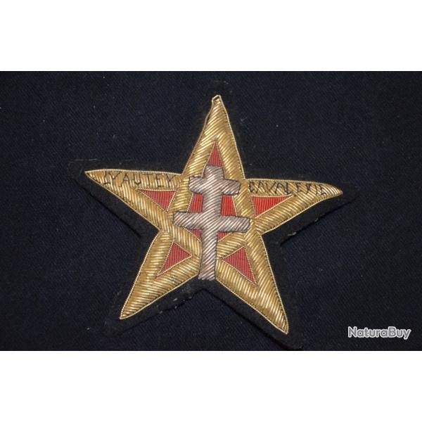 INSIGNE (PATCH) REGIMENT DE SPAHIS MAROCAINS-LYAUTEY CAVALERIE-EPOQUE 1950