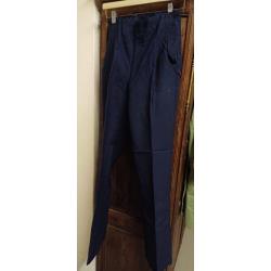 Authentique ancien pantalon à pont bleu de la Marine Nationale de 1973