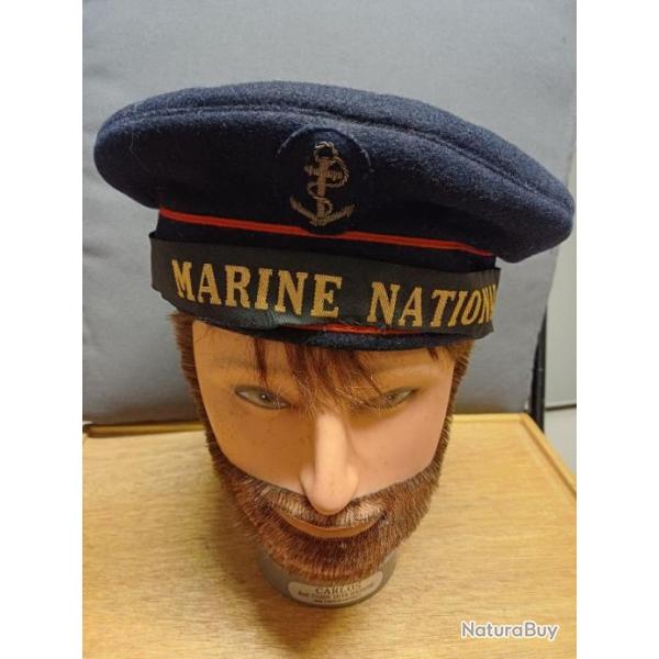 Ancien bachi militaire de la Marine Nationale de 1973 - taille 55