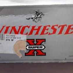 balles WINCHESTER calibre 270 WSM 150 gr  POWER-POINT