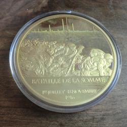 médaille  bataille de la somme  1916