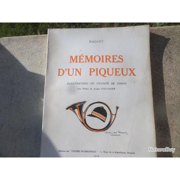 livre memoire d piqueux daguet vicomte de conny