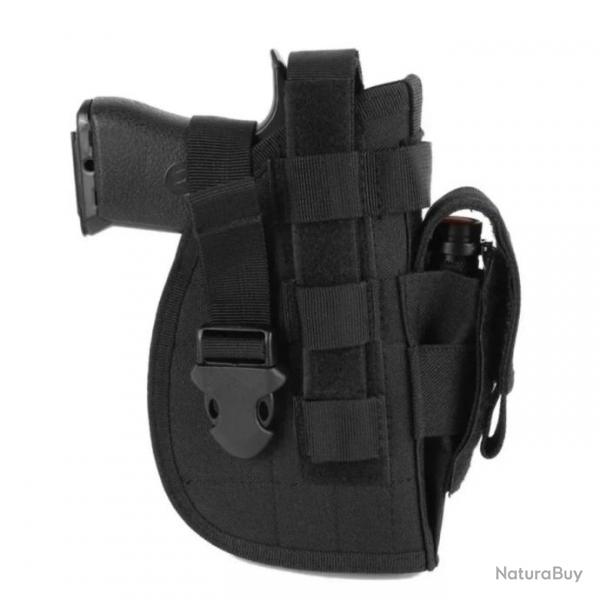 Holster universel MOLLE noire droitier - LIVRAISON GRATUITE