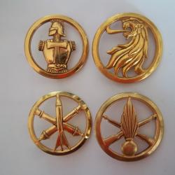 lot insignes béret transmission prépa.parachutiste infanterie artillerie