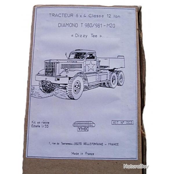 maquette 1:35 camion Diamond T980/981 en rsine