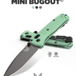 Benchmade 533GY-06 MINI BUGOUT, Sea Foam Grivory