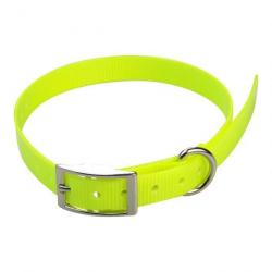 Collier rechange GARMIN MINI 19 mm x 60 cm x 2 mm  jaune fluo avec gravure 1 tel