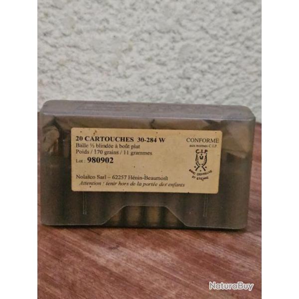 Balle Nolasco calibre 30-284 Winchester