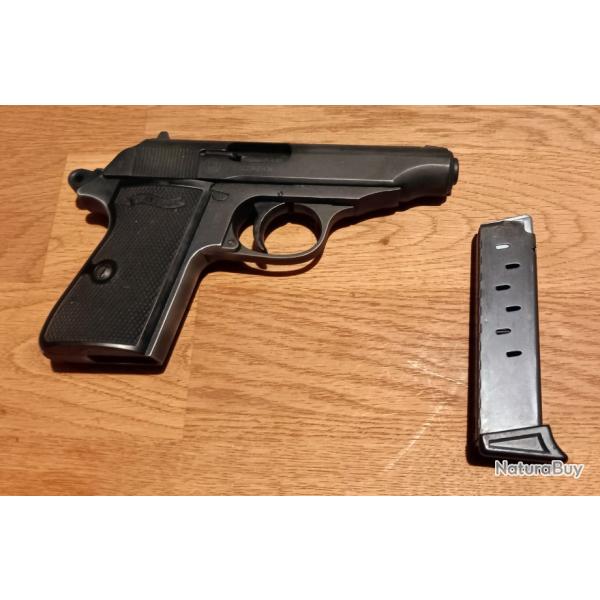 Pistolet  blanc Walther PP 9mm PAK