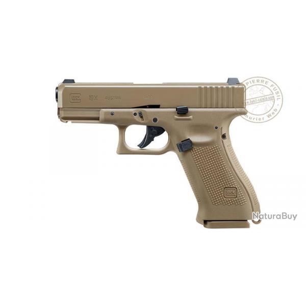 Pistolet  plomb CO2 4,5 mm BB - GLOCK 19X - Blowback