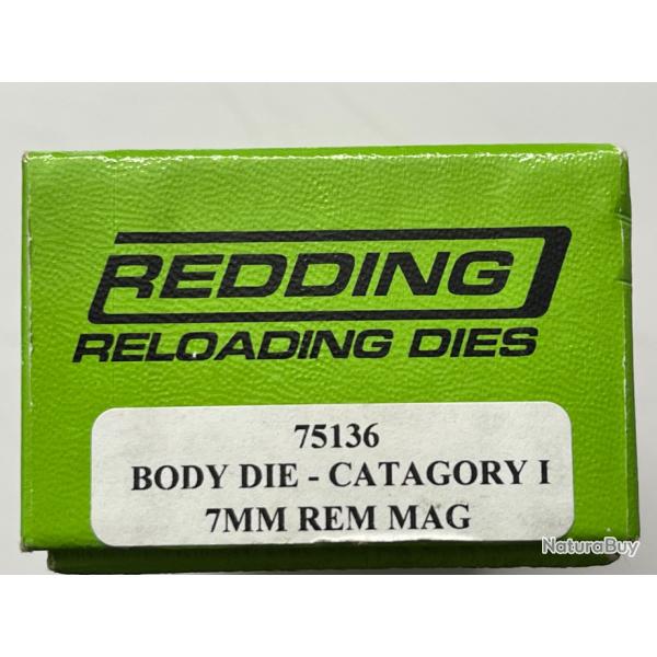 DIE ou jeu d'outils, "REDDING body die", calibre 7RM, #75136, outil recalibreur intgral.