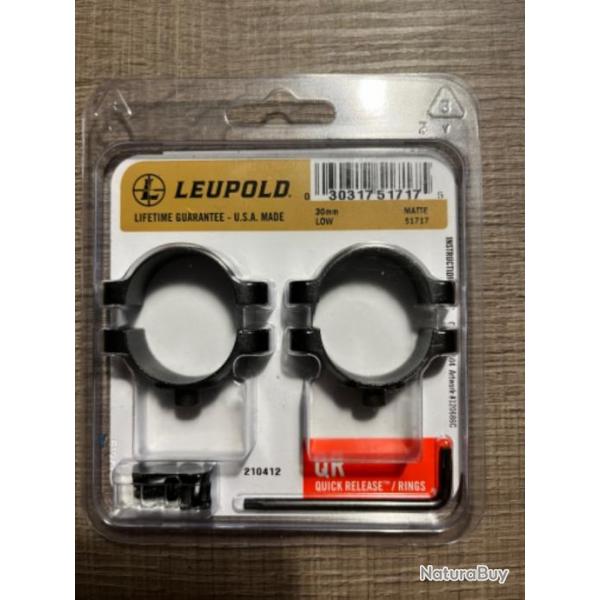 Colliers Leupold QR bas mat/ de 30mm.