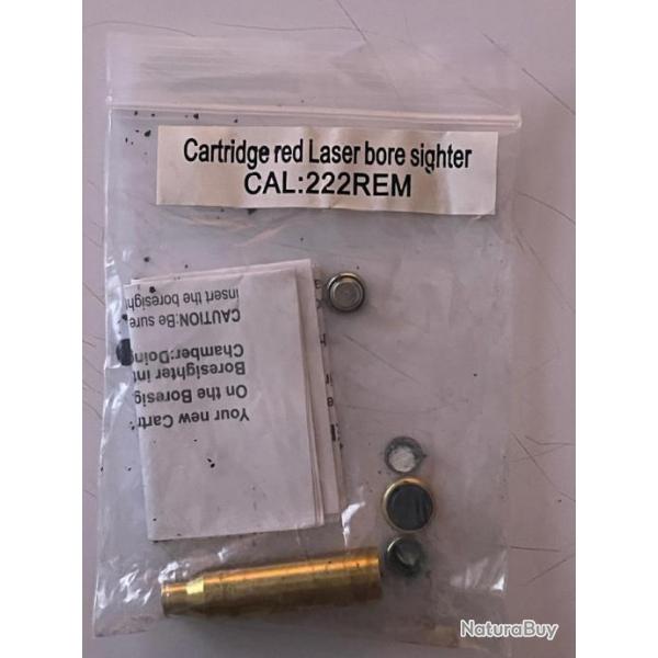 cartridge red laser bore sighter .222 Remington