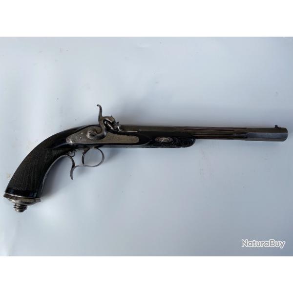 Pistolet de duel et de tir  percussion Gastinne Rnette petit calibre 11,40