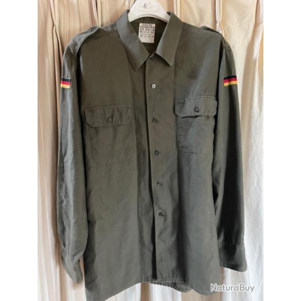 Chemise militaire allemande annes 80