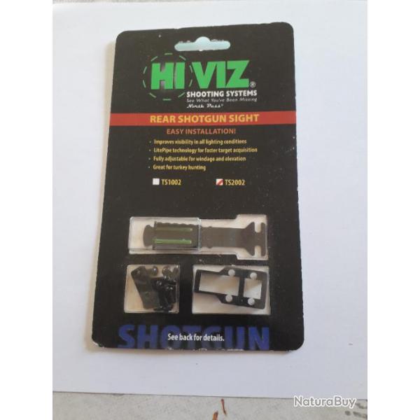 HI VIZ  SHOOTING SYSTEMS   REAR SHOTGUN SIGHT (Systme de tir vue arrire pour fusil)