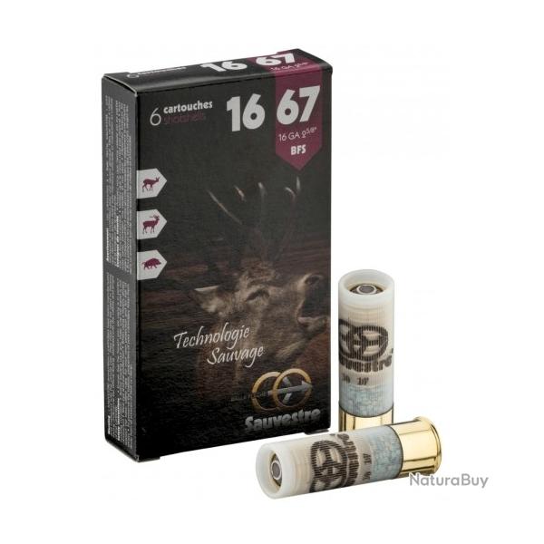 Munitions SAUVESTRE balle flche cal.16/67 22.5g par 6