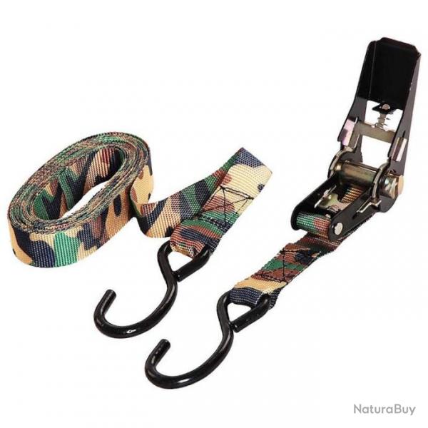 Sangle d'arrimage  cliquet Fosco Ratchet Strap camouflage 4,5 m