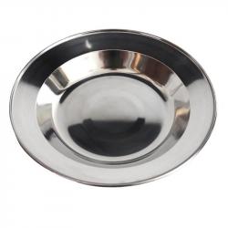 Assiette inox Fosco Stainless Steel 23 cm