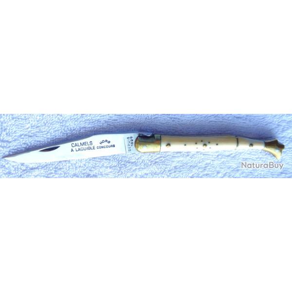 LAGUIOLE RARE FORME ANCIENNE JAMBETTE "CALMELS A LAGUIOLE HORS CONCOURS" ETAT VITRINE COMME NEUF !!