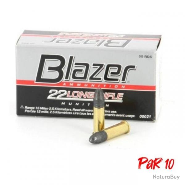 Vente flash ! Balles CCI Blazer Lead Round Nose - Cal.22 LR - 22LR / Par 10 / 40