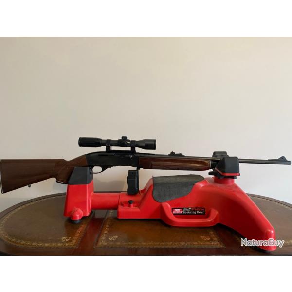 Remington 7400 en 280 Rem excellent tat + lunette variable allemande montage fixe + 15 munitions.