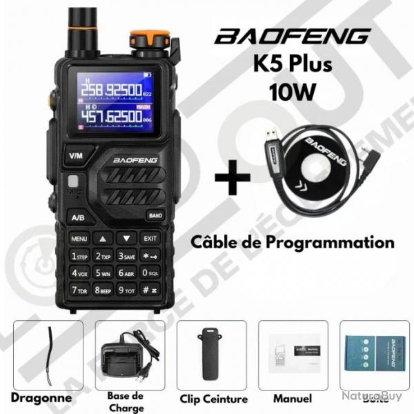 Baofeng Talkie-Walkie K5 Plus 10W - CHINA / Avec / EU