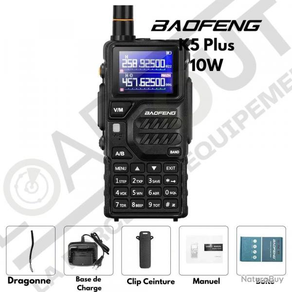 Baofeng Talkie-Walkie K5 Plus 10W - Sans / EU