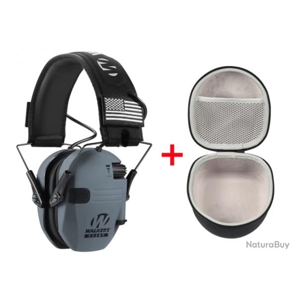 Casque Antibruit lectronique Tactique - Protection Auditive et Performance Optimale Gris