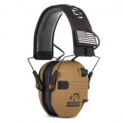 Casque Antibruit Électronique Tactique Protection Auditive Performance Optimale Marron