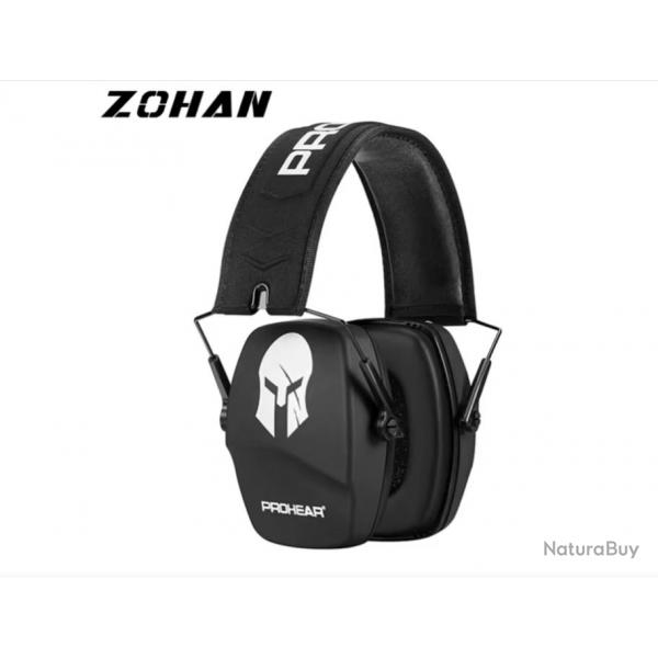 Casque Anti-Bruit ZOHAN - Protection Auditive NRR 26dB Motif Spartiate