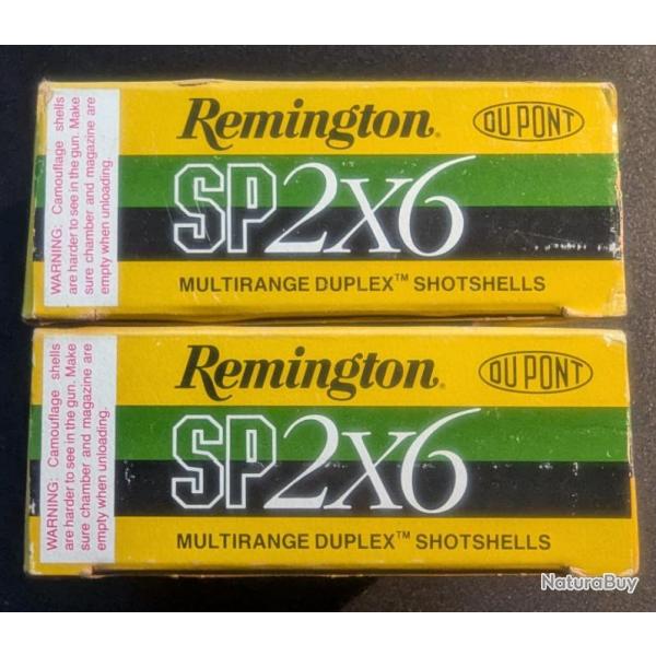 2 boites de 10 cartouches calibre 12/70 - 36 Gr - REMINGTON "SP2x6" MULTIRANGE DUPLEX