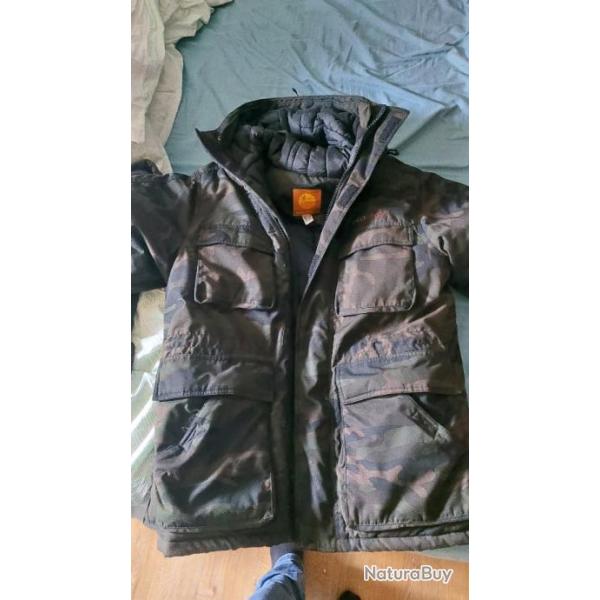 Veste fourre geologic camo sombre