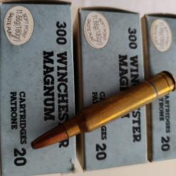 60 Cartouches PMP Cal. 300 WINCHESTER MAGNUM 11.66g (180gr)