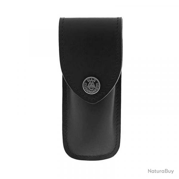 tui couteau "Randonneur" Max Capdebarthe en cuir, Couleur noir, Pour manche de 10 / 11 cm [Max Capd