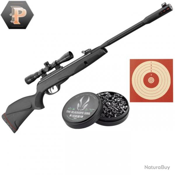 Carabine  plombs Gamo Black Fusion IGT 29J + Lunette + plombs + cibles