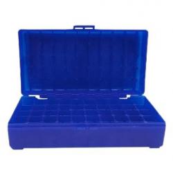 BOITE DE RANGEMENT BLEUE 50 MUNITIONS CAL 45 ACP