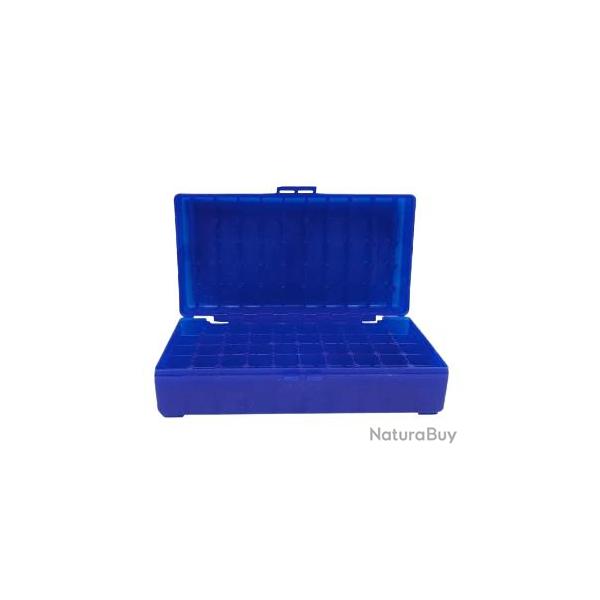 BOITE DE RANGEMENT BLEUE 50 MUNITIONS CAL 45 ACP