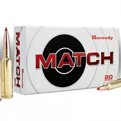 Cartouches HORNADY Calibre 6,5 CREEDMOOR 147grs ELD MATCH - Boite de 20 unités