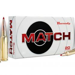 Cartouches HORNADY ELD MATCH - Cal: 6,5 CREEDMOOR - 147grs - Boite de 20 unités