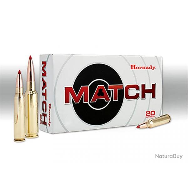 Cartouches HORNADY Calibre 6,5 CREEDMOOR 147grs ELD MATCH - Boite de 20 units