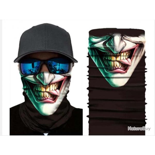 Masque Joker 4 Cache Cou Col Bandana Foulard Bonnet Mask