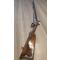 petites annonces chasse pêche : ancien fusil silex double du XVIIIe transformé percussion calibre 28 super propre