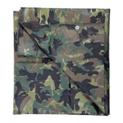 Bâche imperméable 101 Inc Tarpaulin camouflage 4x5m