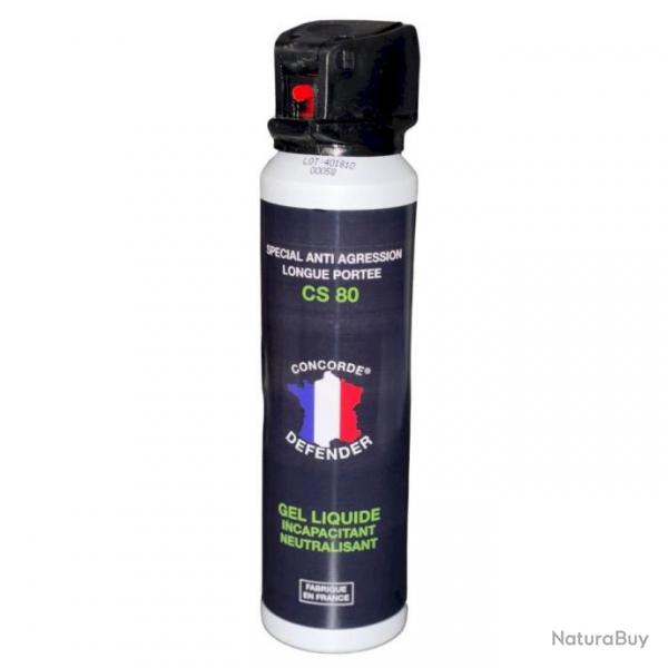 Bombe de dfense CONCORDE DEFENDER gel CS80 100ml